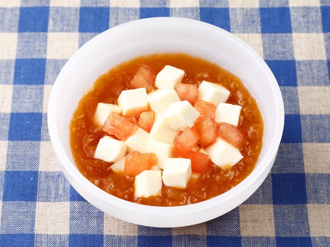 豆腐とトマトのジュレサラダ