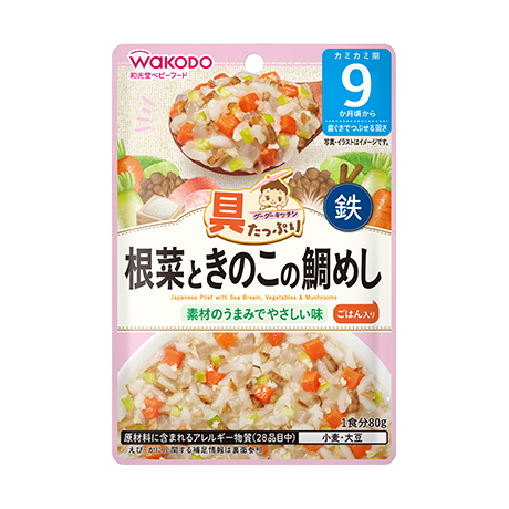 具たっぷりグーグーキッチン 根菜ときのこの鯛めし