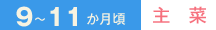 9～11か月頃　主菜