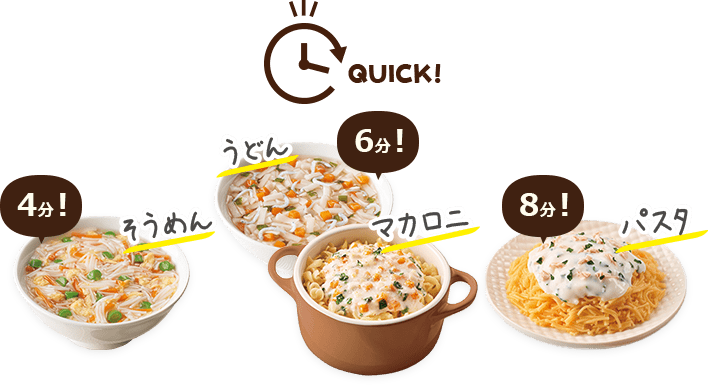 そうめん4分(fēn) うどん6分(fēn)