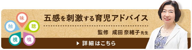 五感を刺激する育児アドバイス 詳細はこちら